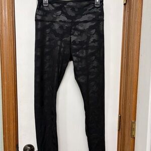 Simply Vera Vera Wang Black Camouflage Leggings